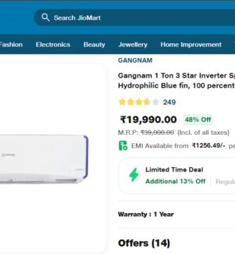 Air conditioner Worth 39,000 AT Just Rs 19,990 (Limited Time Deal) Lowest online