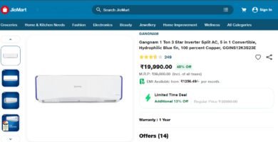 Air conditioner Worth 39,000 AT Just Rs 19,990 (Limited Time Deal) Lowest online