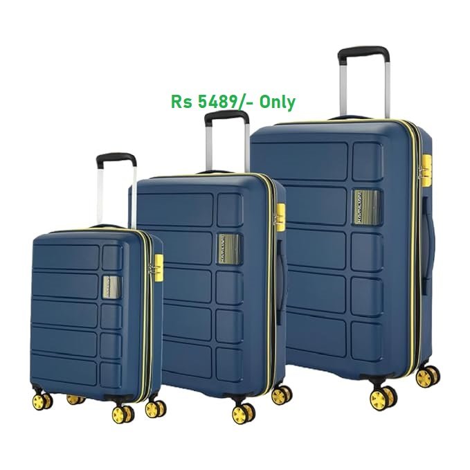 American Tourister Harrier Zing 3 Pc set Worth Rs 33100 now for Rs 5489 (83% Discount)