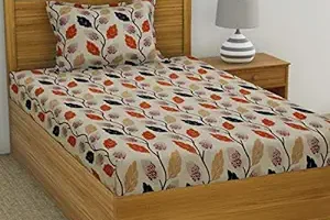 Amazing deal Single Bedsheet with 1 Pillow Cover for Rs.159