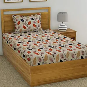 Amazing deal Single Bedsheet with 1 Pillow Cover for Rs.159