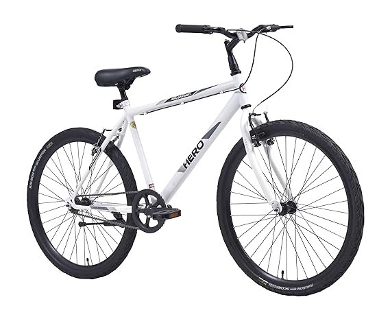 Hero Sprint Men's Frame Santiago 26T SS Hybrid Bike (White, 18 Inches, SSAN26WHWH01HM) worth Rs 8585 for Rs2508, 71% Discount