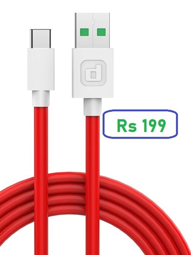 Fast Charging Type C Cable 3.5 A 1 m for Rs199 (80% Discount)