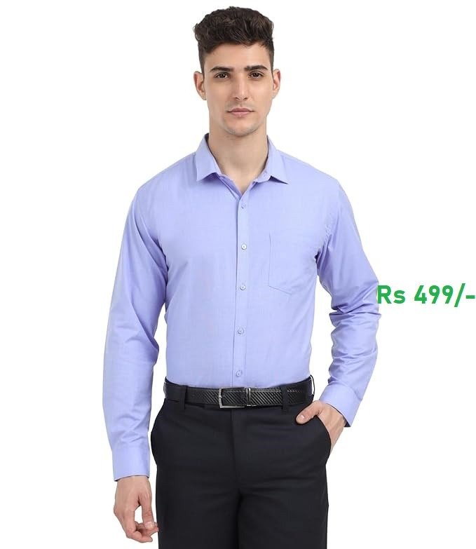 Scott International Solid Full Sleeves Shirt for men Worth Rs 1699 now for Rs 499 (70% Discount)