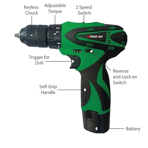 Spartan by ShotGun Cordless Drill Kit now for Rs 1475 (79% Discount)