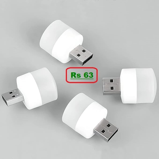 USB LED Light (4 pcs) at Just Rs 63. Apply Coupon Rs 35 Off (43% Discount)