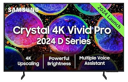 Samsung 108 cm (43 inches) D Series Crystal 4K Vivid Pro Ultra HD Smart LED at just Rs 28990 (42% Discount) @Amazon