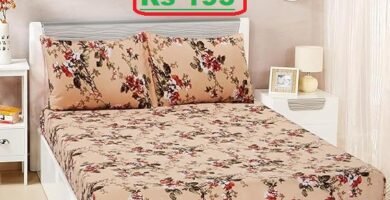 Super Soft Polyester Double Bedsheet at just Rs 193 (68% Discount) @amazon