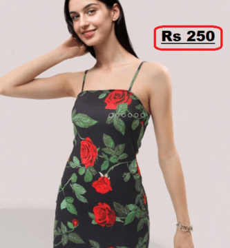 3.9 Rated Floral Print Dress just for Rs 250 (75% Discount) @Ajio