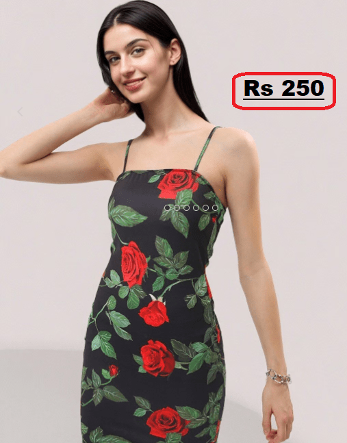 3.9 Rated Floral Print Dress just for Rs 250 (75% Discount) @Ajio