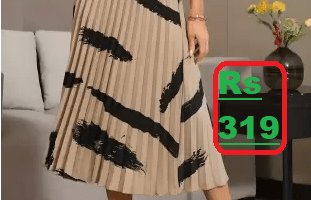 4.1 Rated Women Printed A-line Beige Skirt at just Rs 319 (84% Discount) @Flipkart