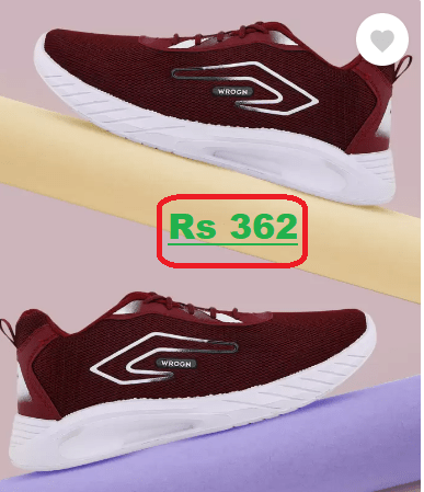 Sneakers For Men at Just Rs 362 (75% Discount) @Flipkart