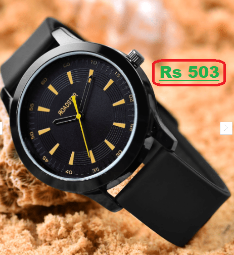 Roadster Men Water-Resistant Analogue Watch at just Rs 503 (82% Discount) @Myntra