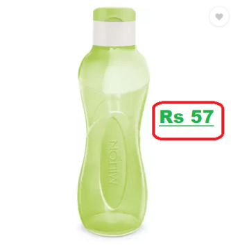 MILTON I Go Flip Plastic Water Bottle, 750 ml at just Rs 57 (49% Discount) @Flipkart