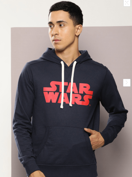 Men Hooded Sweatshirt at just Rs 399 (80% Discount) @Myntra