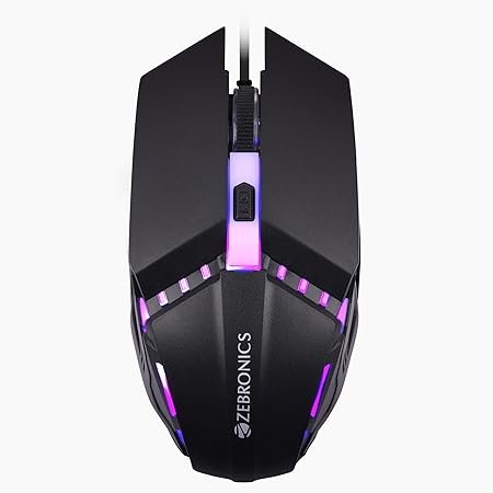 ZEBRONICS PHERO Wired Gaming Mouse at just Rs 169 (74% Discount) @Amazon