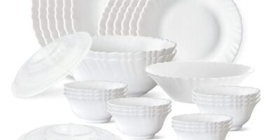 Larah by Borosil Plain White Silk Series Opalware Dinner Set now for Rs 1549 (53% Discount) @Amazon [Diwali/Dushera Gift Idea]